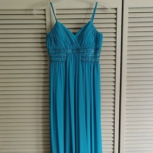 Blue Formal Dress or Prom Dress Strapless